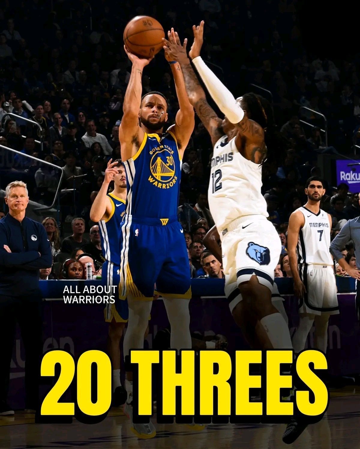 库里是本赛季第一个三分球命中数达到 20 个的球员库里三分命中数突破20个 ​​