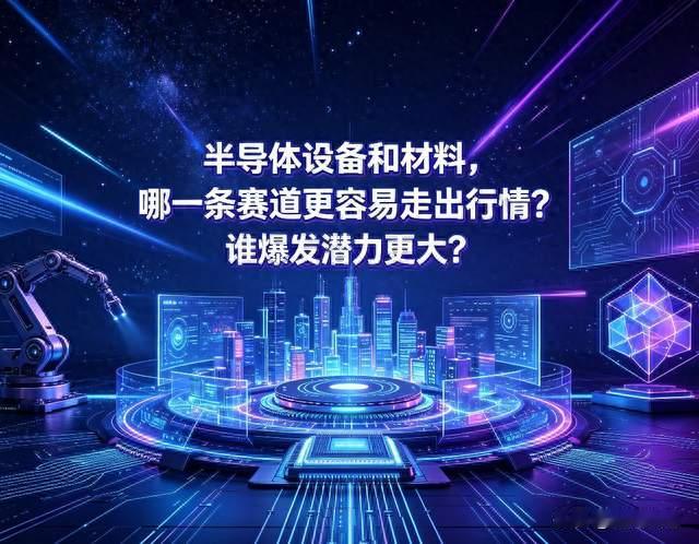半导体设备和材料，哪一条赛道更容易走出行情？谁爆发潜力更大？