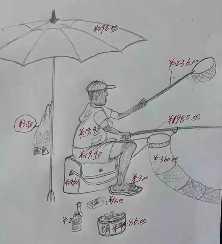 钓鱼人对自己是真的狠。