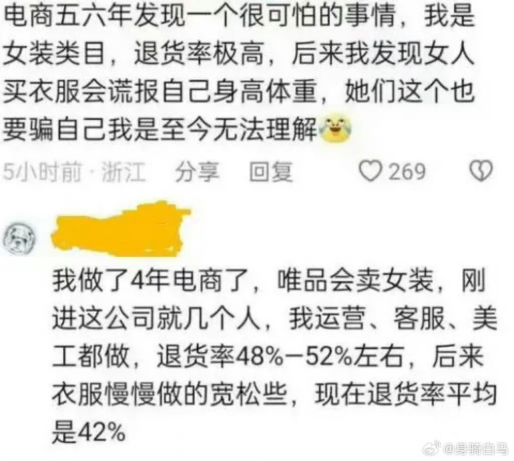 核心是女生老谎报自己的体重女装退货率终于有救了女装退货率终于有救了