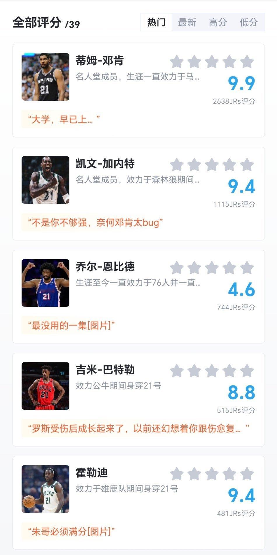 谁是你心目中最强的21号球员？[doge][doge][doge]#跨出夏日波篮