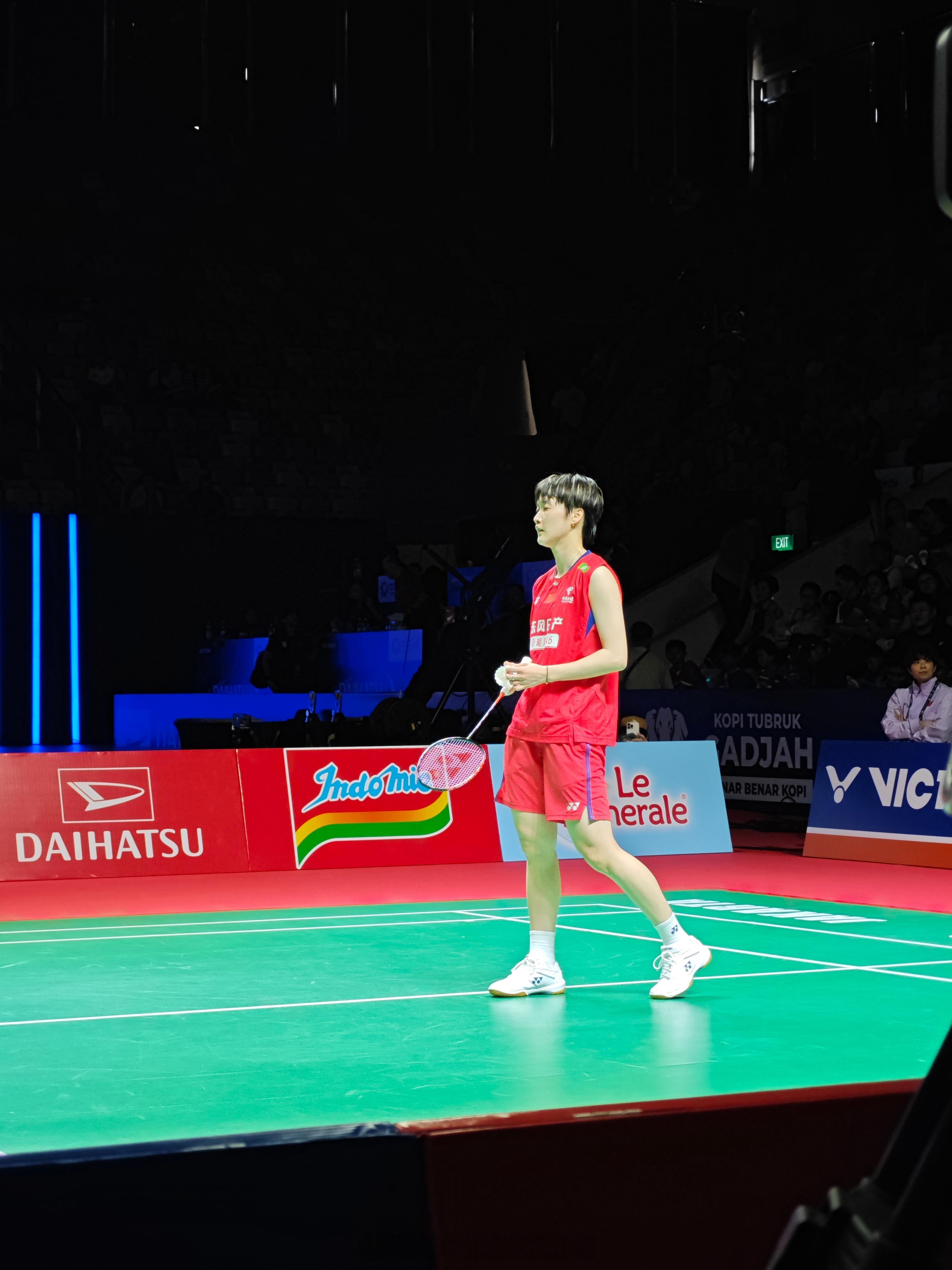 女单 决赛 陈雨菲(1) 23-21 21-13 碧查梦恭喜陈雨菲获得印尼大师赛