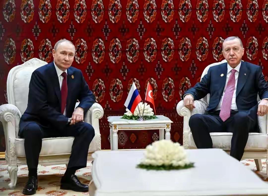 土耳其官方于12月12日发布的声明，埃尔多安在出席土库曼斯坦举行的区域峰会期间，