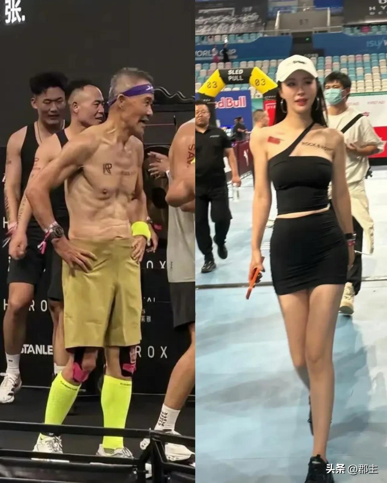 王石人生大赢家，75岁不仅还敢玩极限运动，小自己30岁的老婆还亲自到现场为其加油
