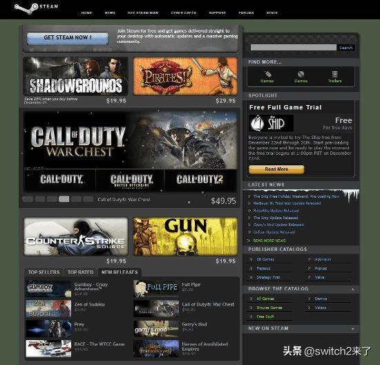 近日，Reddit 上一篇名为“2006年12月Steam首页”的帖子突然爆火。