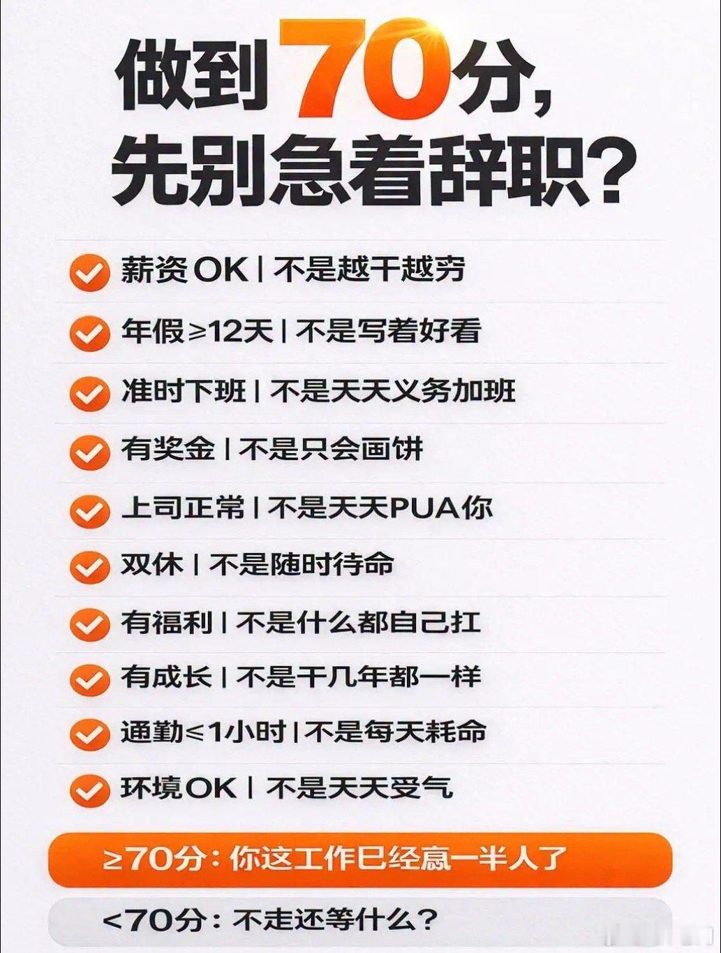 爱奇艺疯了打工人自测表，你们能达到70分吗？ 