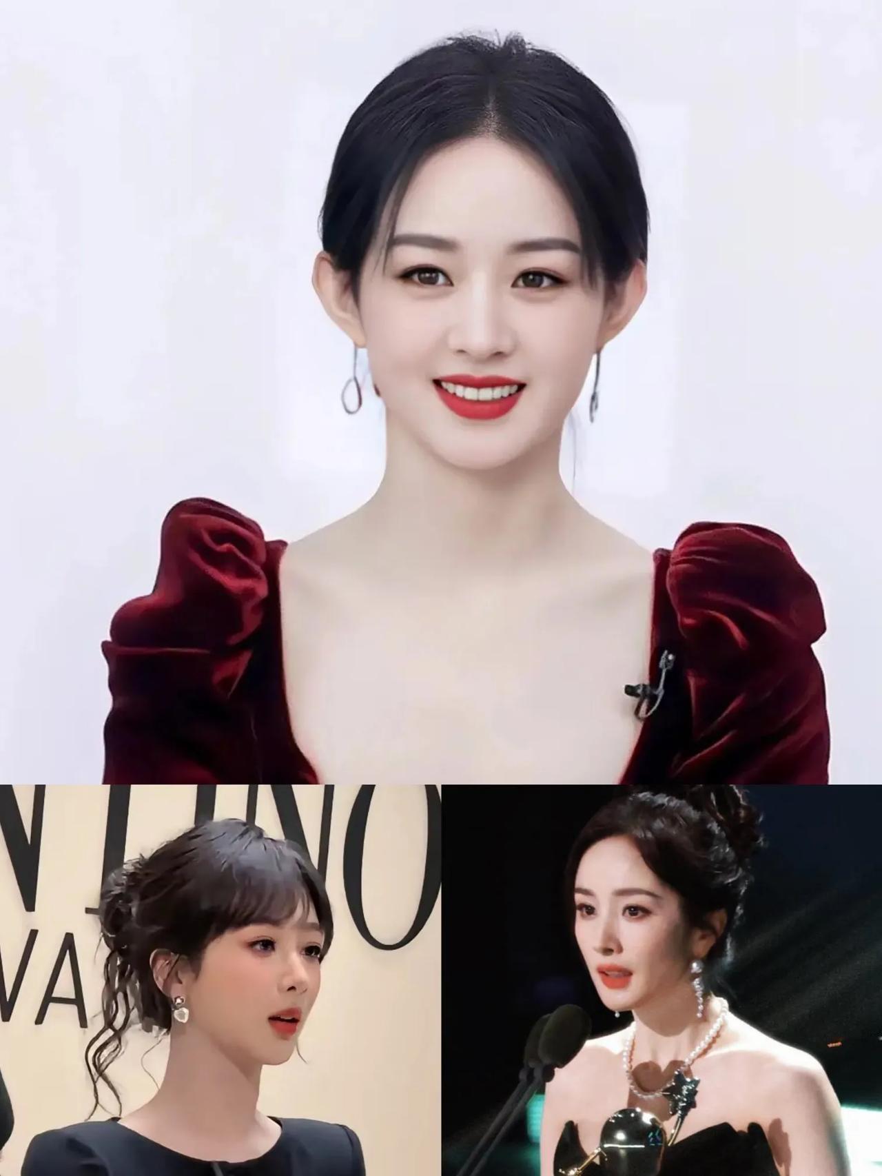 三位美女相比，
颜值，杨幂第一
情商，杨幂第一
作品，杨幂第一，
身材，杨幂第一