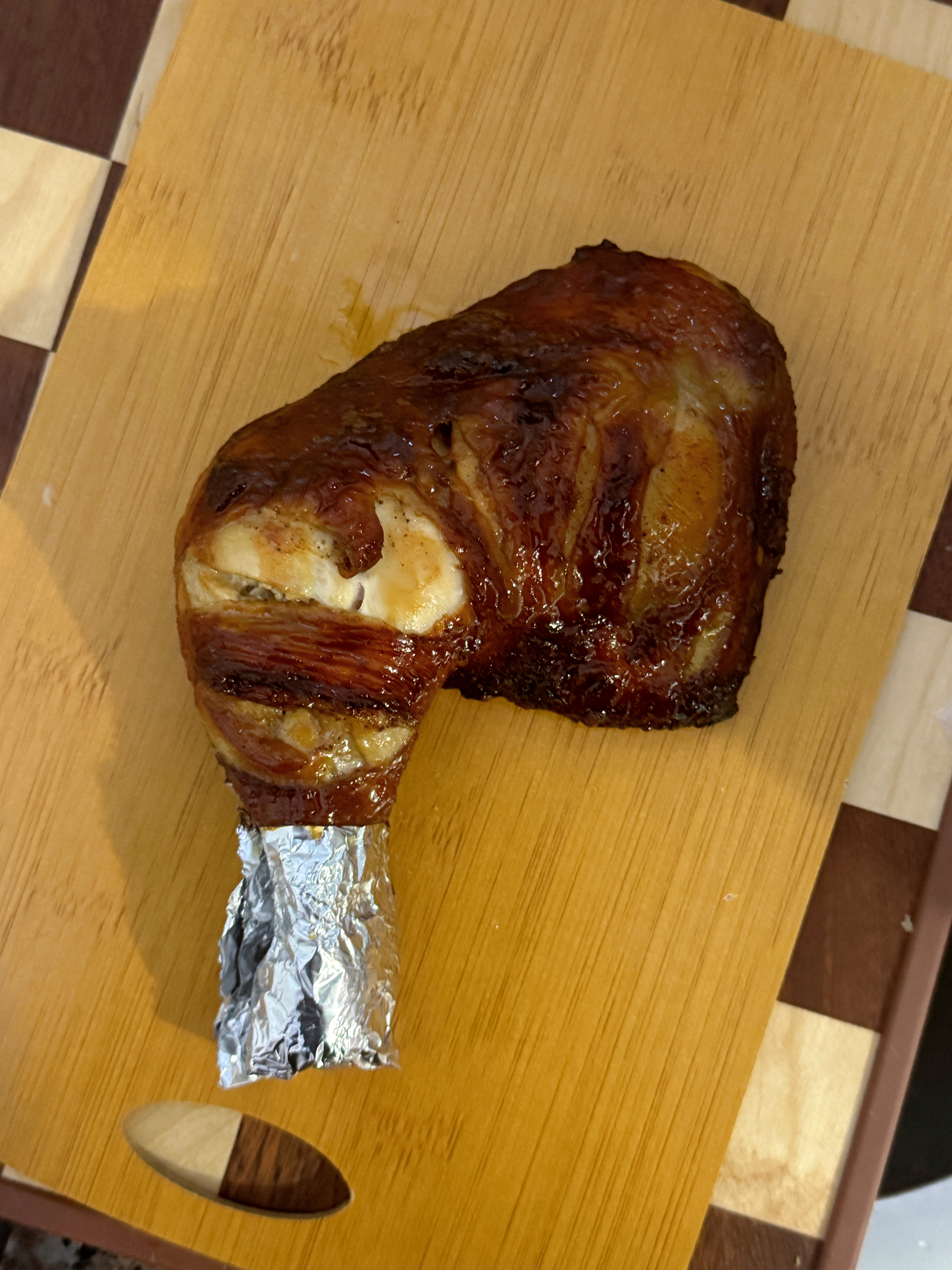 一个烤鸡腿能给我老公下几碗大米饭 