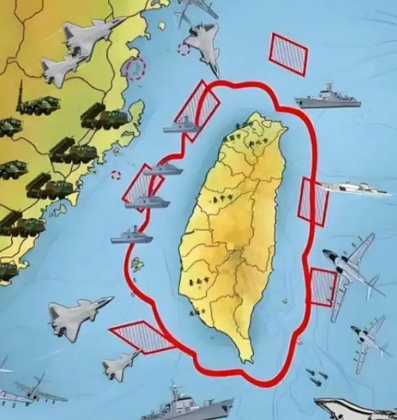 我现在觉得中国围岛，已经跟台湾没有关系了！大陆把台湾当做一个诱饵，只要老美敢出动