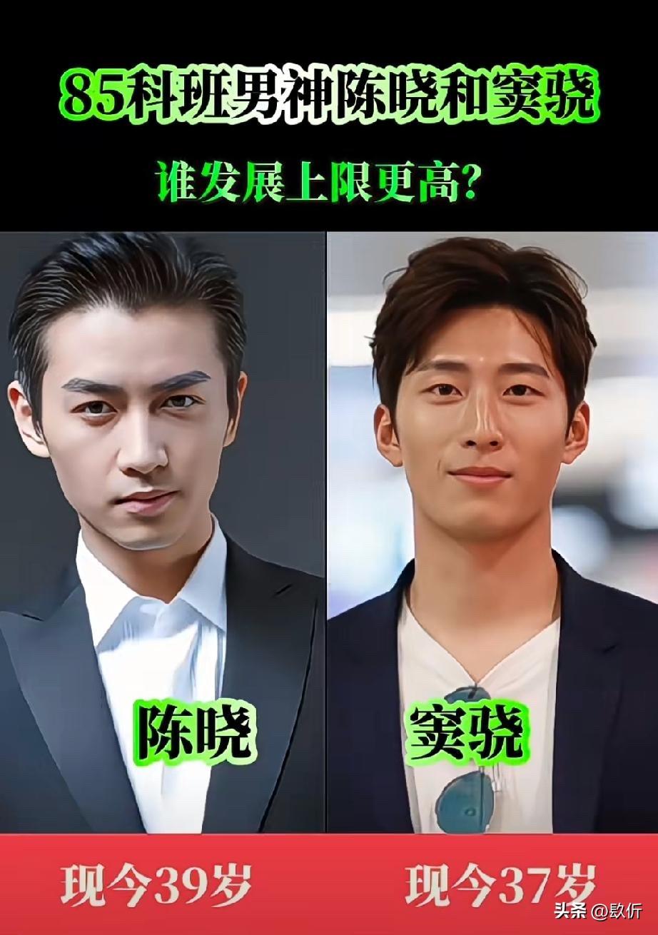陈晓和窦骁，两位都是85科班男神，都是中央戏剧学院和北京电影学院毕业的，起点都不