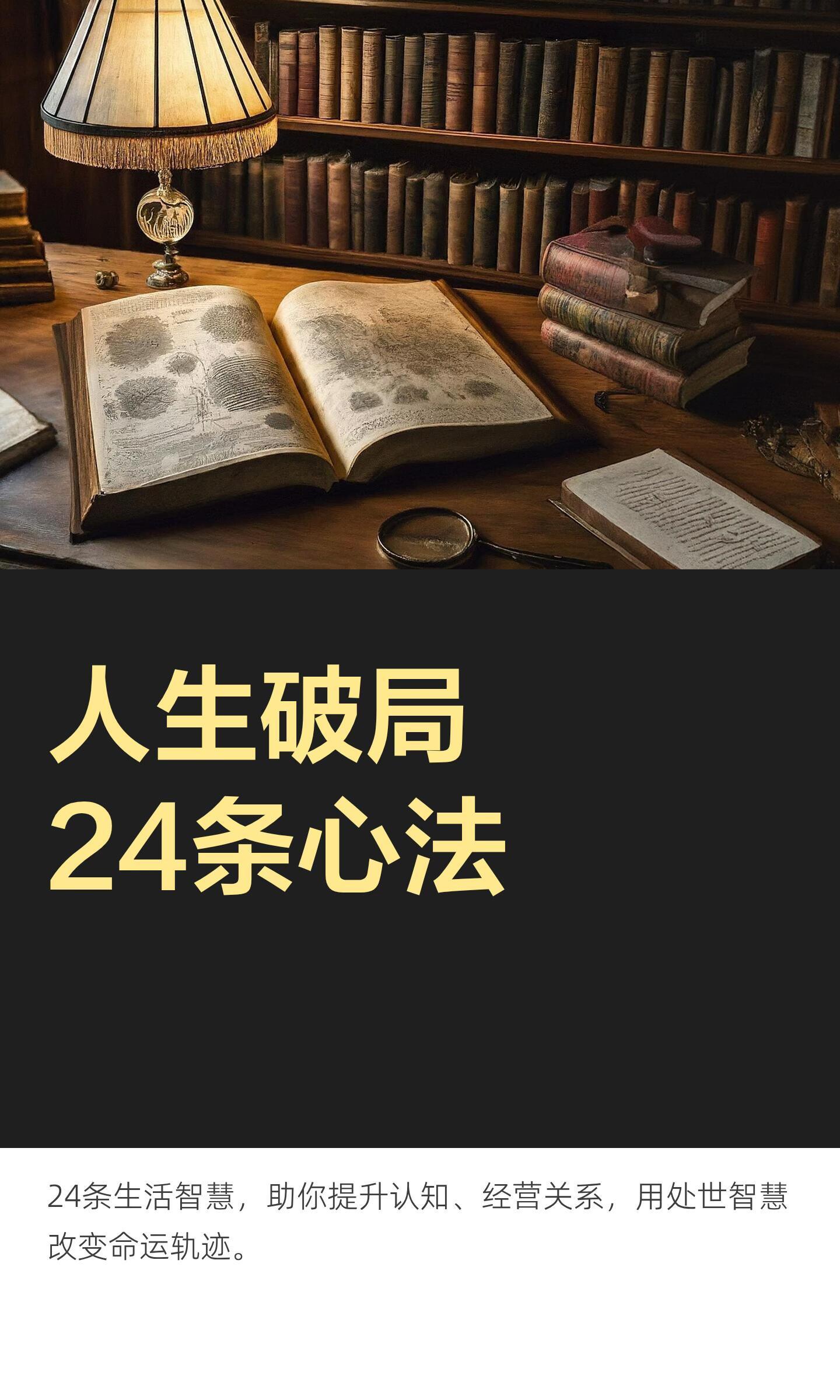 人生破局24条心法 