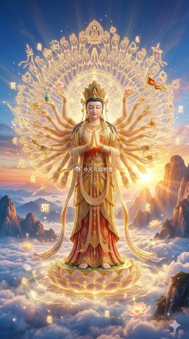 南无 大慈大悲千手千眼观世音菩萨 摩诃萨🙏菩萨帮您渡过各种难关，运气不好时消除