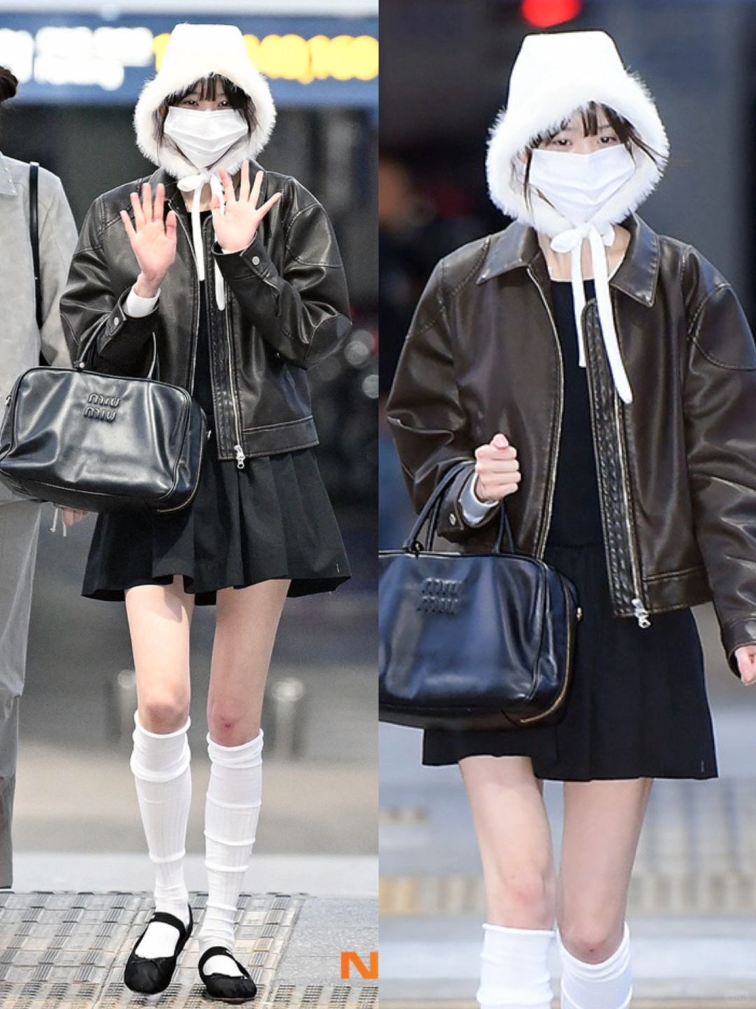 张元英今日街拍私服，真的抗冻啊！
