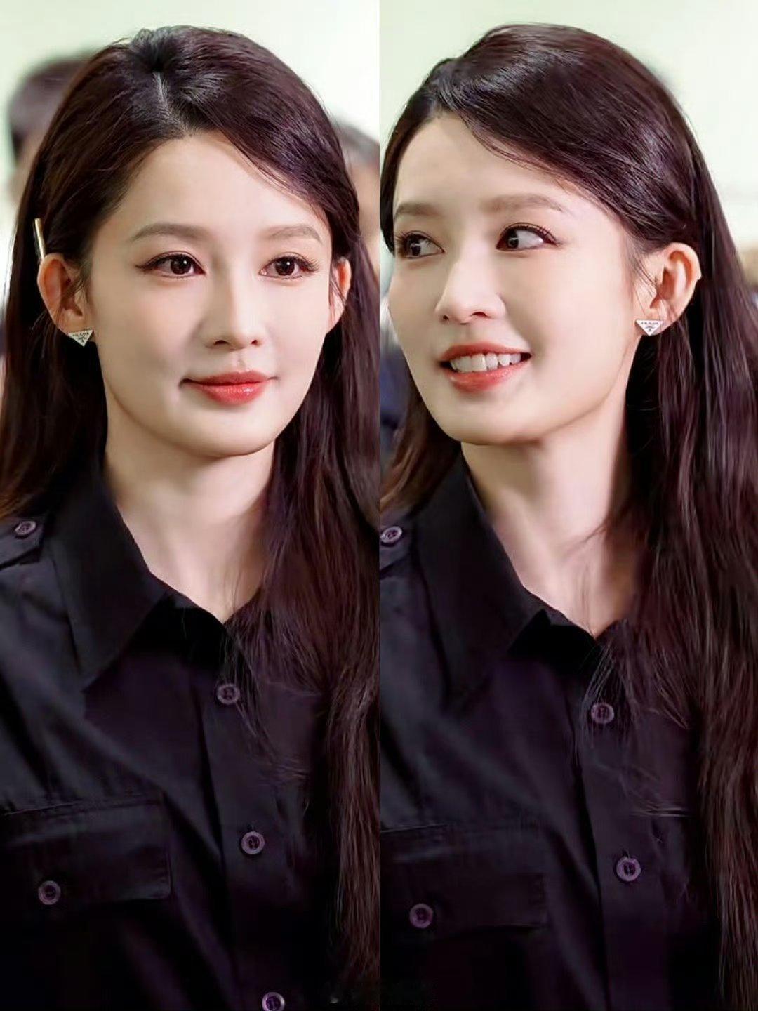 李沁一身干净利落造型亮相Prada活动100%的少女感很难不爱 