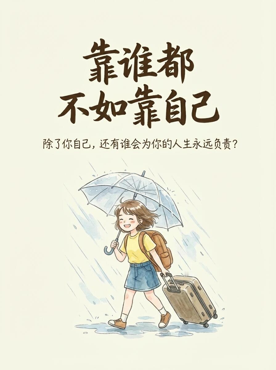 成功：七分靠自己，三分靠他人，缺一不可
 
没有绝对只靠自己，也不能全然依附别人