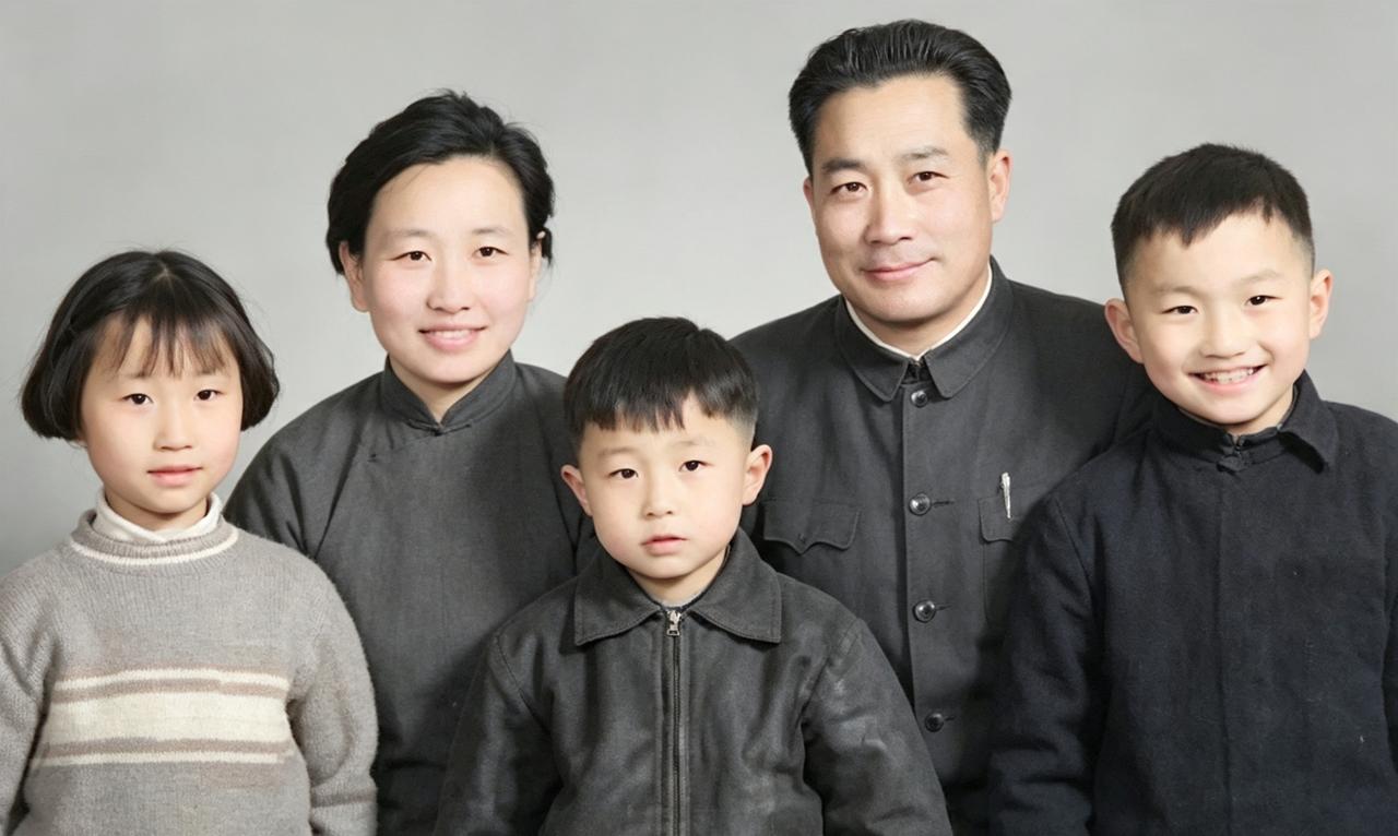 张国华将军一家五口的全家福，背后有着心酸的故事。

张国华15岁参加红军，历经长