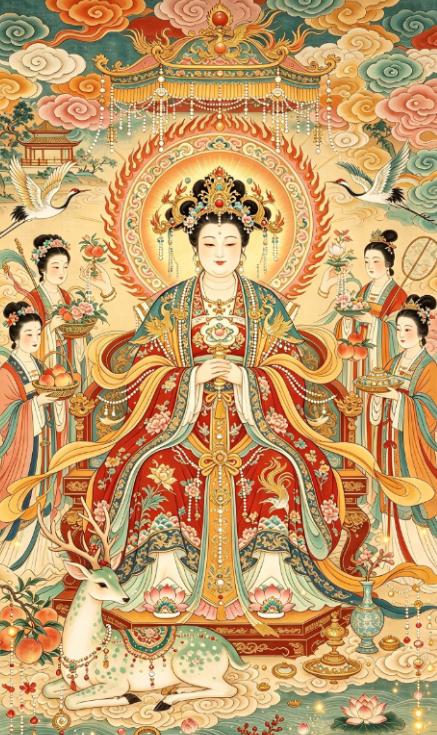 今天是农历七月十八，是王母娘娘（瑶池金母）诞辰，赞转王母娘娘诞辰，万事皆顺，财运
