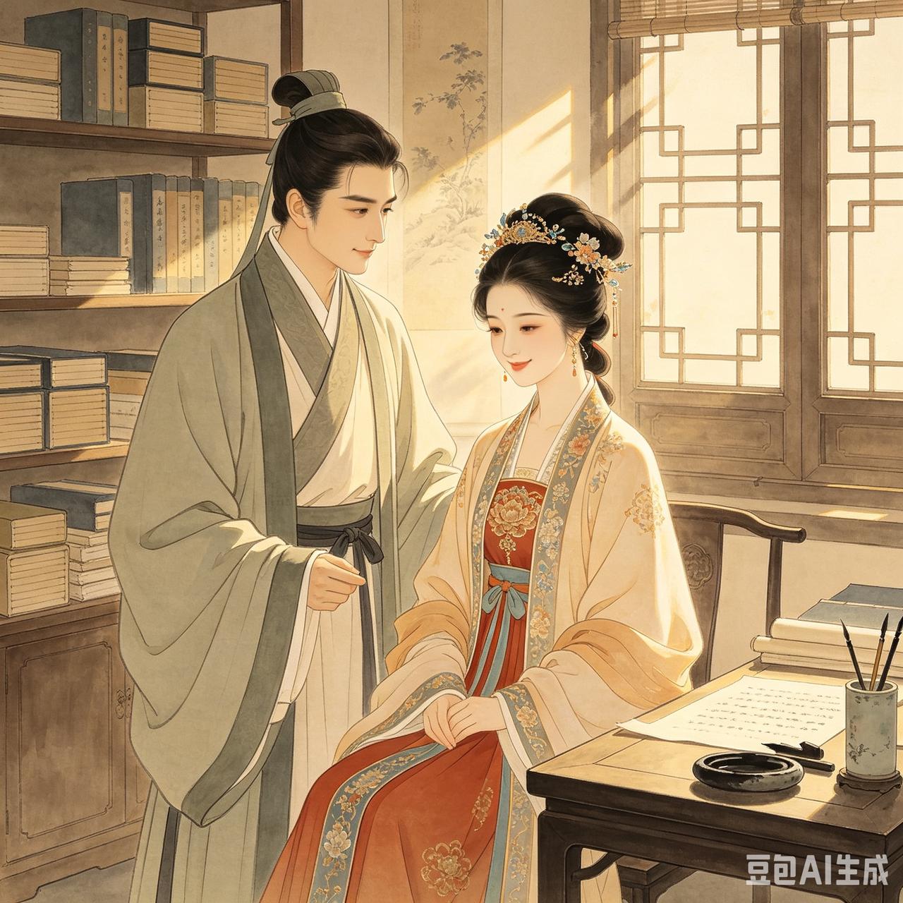 官服未脱，马宗元一把抱起那“死去”三年的妻子，转身便往闺房跑去。

南宋绍兴年间
