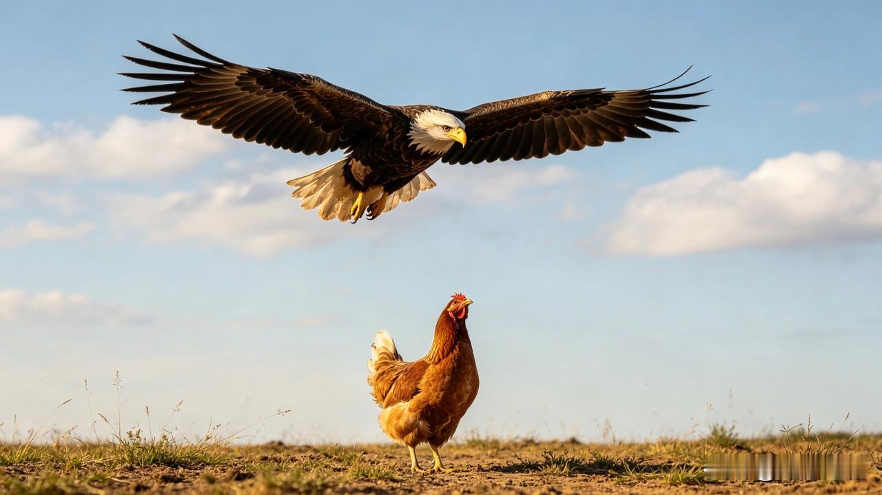 鹰从不跟鸡争论飞翔高度，
狼从不跟狗计较谁更吵闹。
层次不同，不必争辩；
三观不