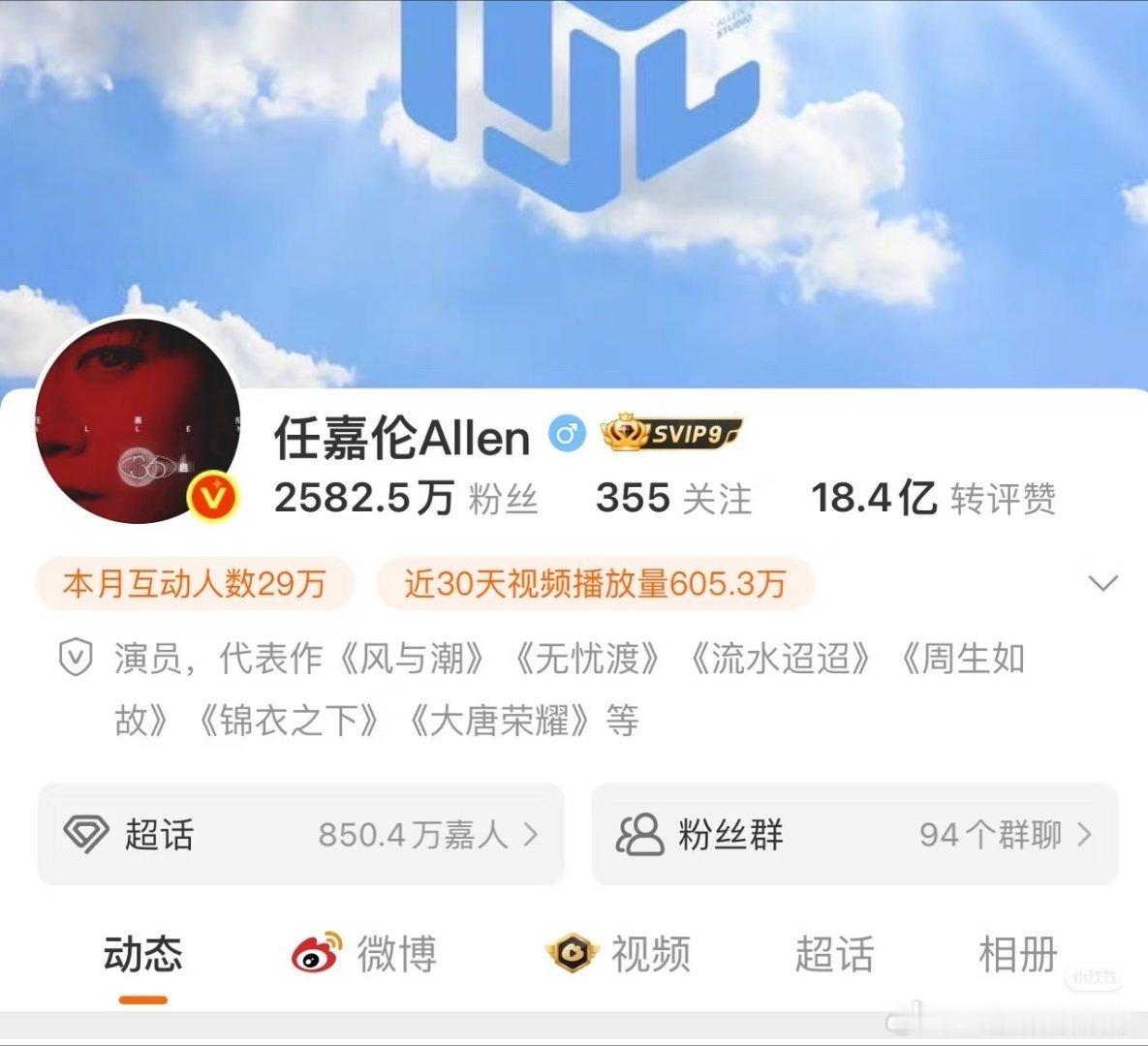 任嘉伦把电视剧风与潮 排在自己代表作品第一位了，看得出来很满意