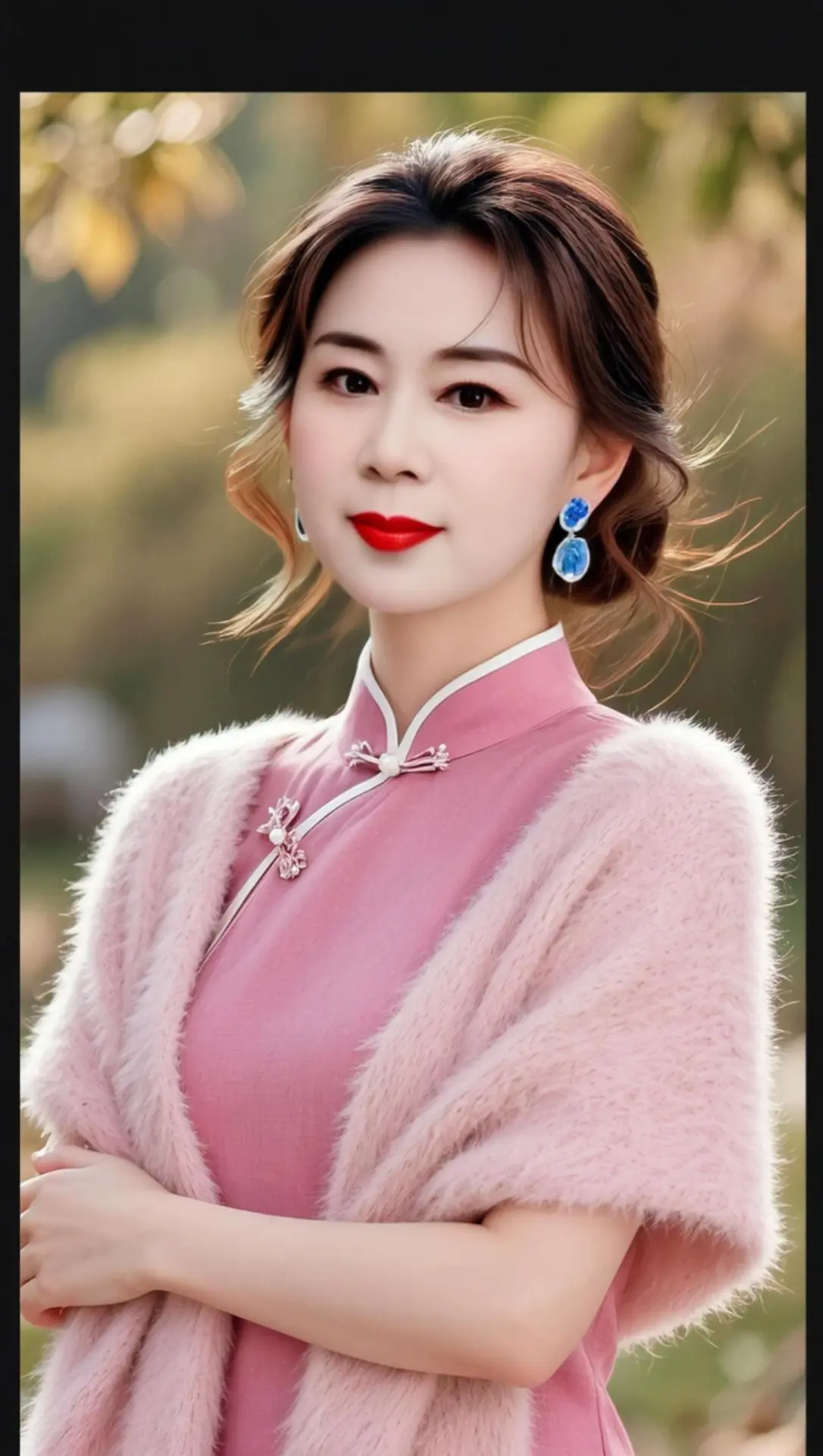 AI秋光旗袍照 ai创作