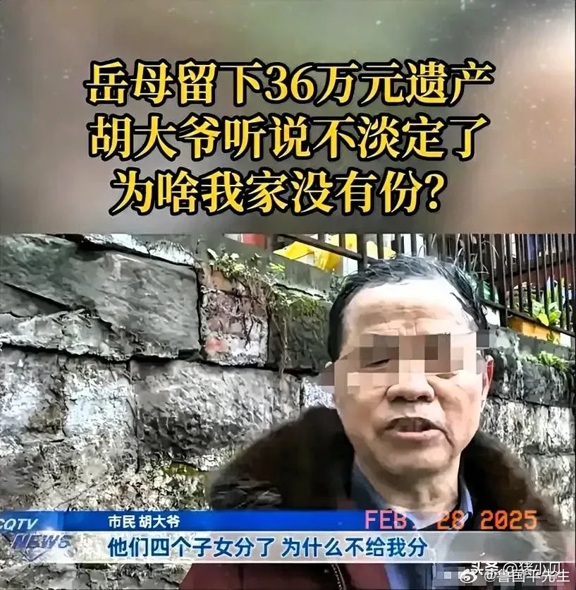 妻子离世后，胡大爷因为没有了妻子这层关系，就逐渐的与岳父岳母家断绝了来往。​直到