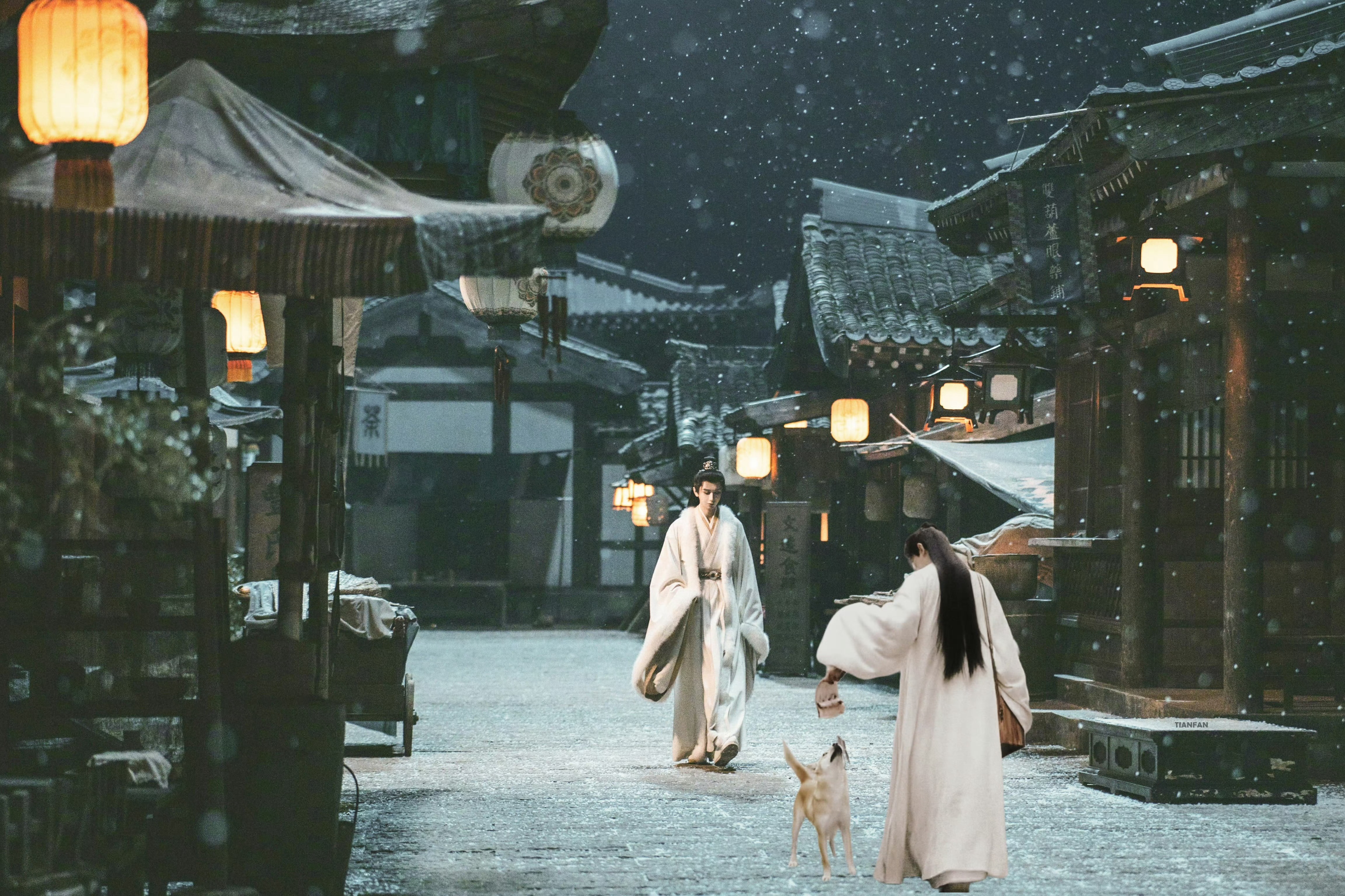 太有宿命感了，雪满长安，可否故人归😭😭 