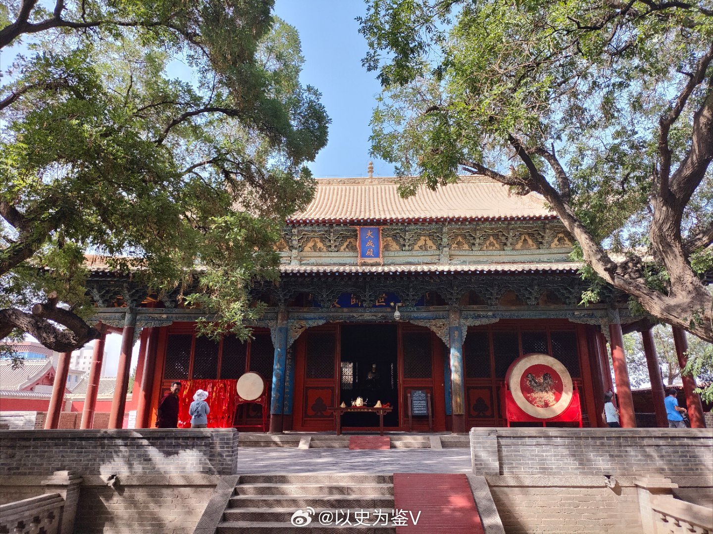 来武威文庙参观，武威文庙是河西文宗，始建于明正统二年（1437年），保留了从明代