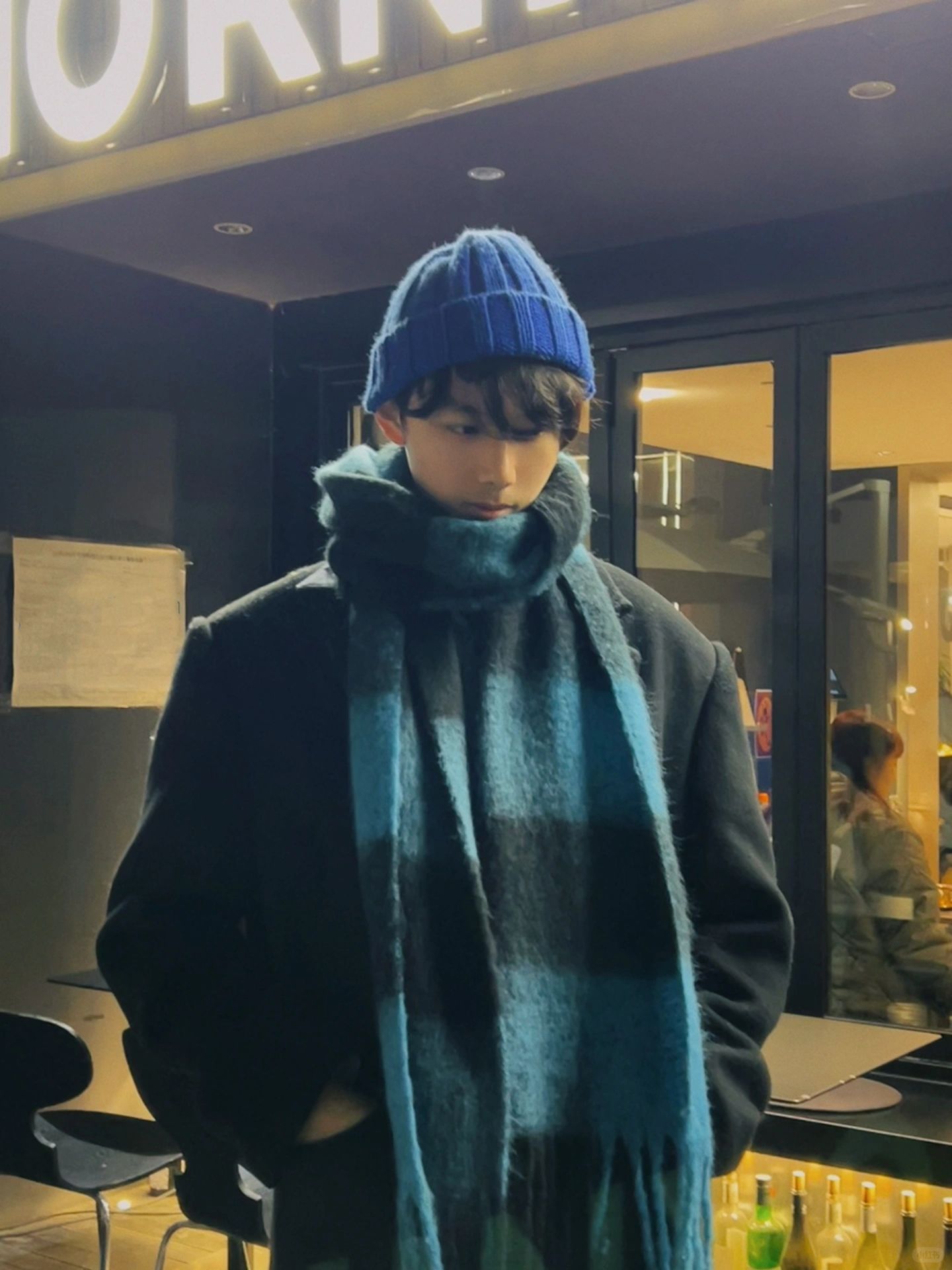 秋冬的氛围感是围巾给的🧣韩男穿搭我懂了