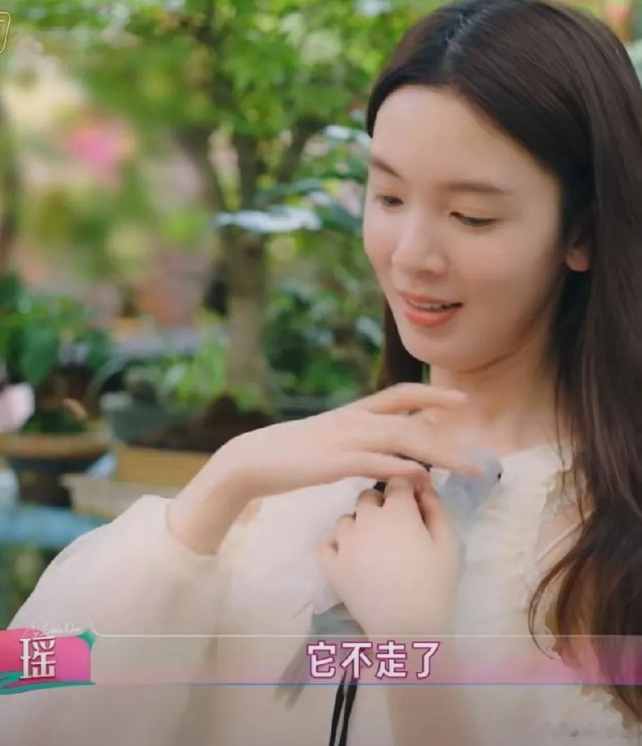 陈瑶买花时，看到店主有一只刚满月的鹦鹉，就和它玩耍，夸它好漂亮好乖，鹦鹉站在她手
