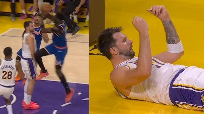 洛杉矶湖人后卫卢卡·东契奇因向比赛裁判做出不恰当且不职业的手势，被联盟罚款5万美