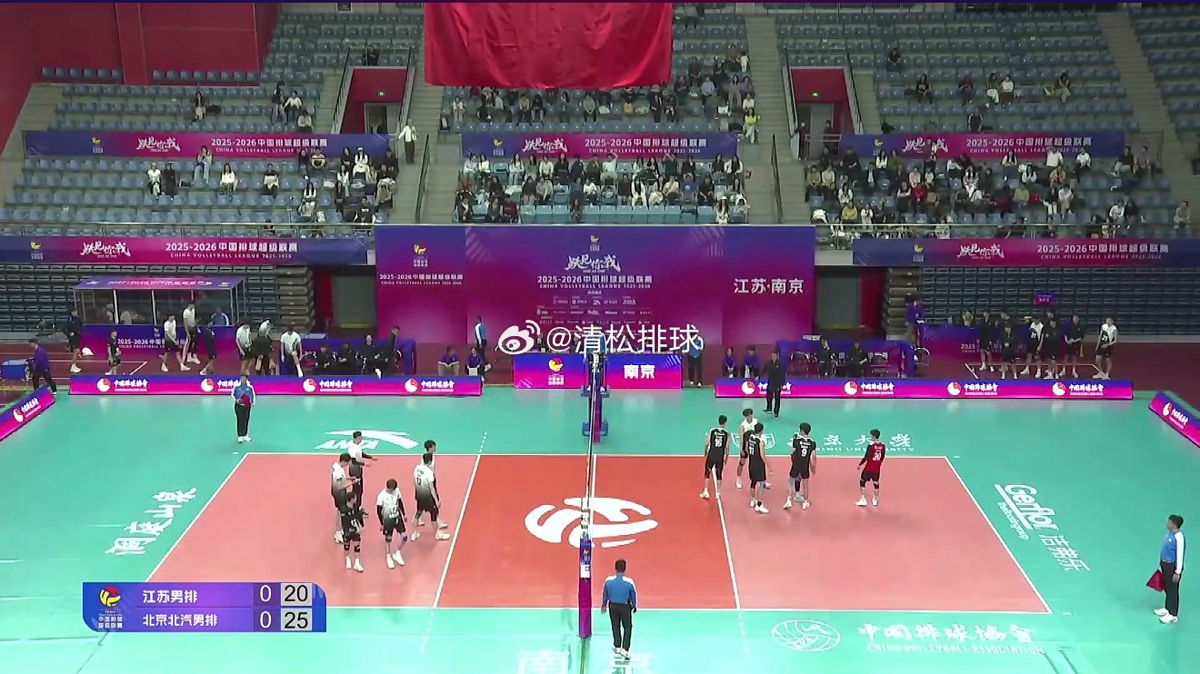 2025-2026中国男排超级联赛A级总决赛7-8名决赛第一回合江苏vs北京北汽