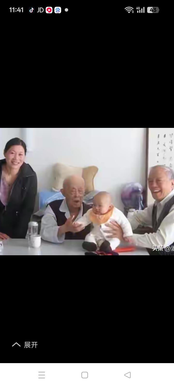 努力造人，73岁大爷不输后生。
国学大师季羡林之子季承69岁娶了保姆，两人年龄差