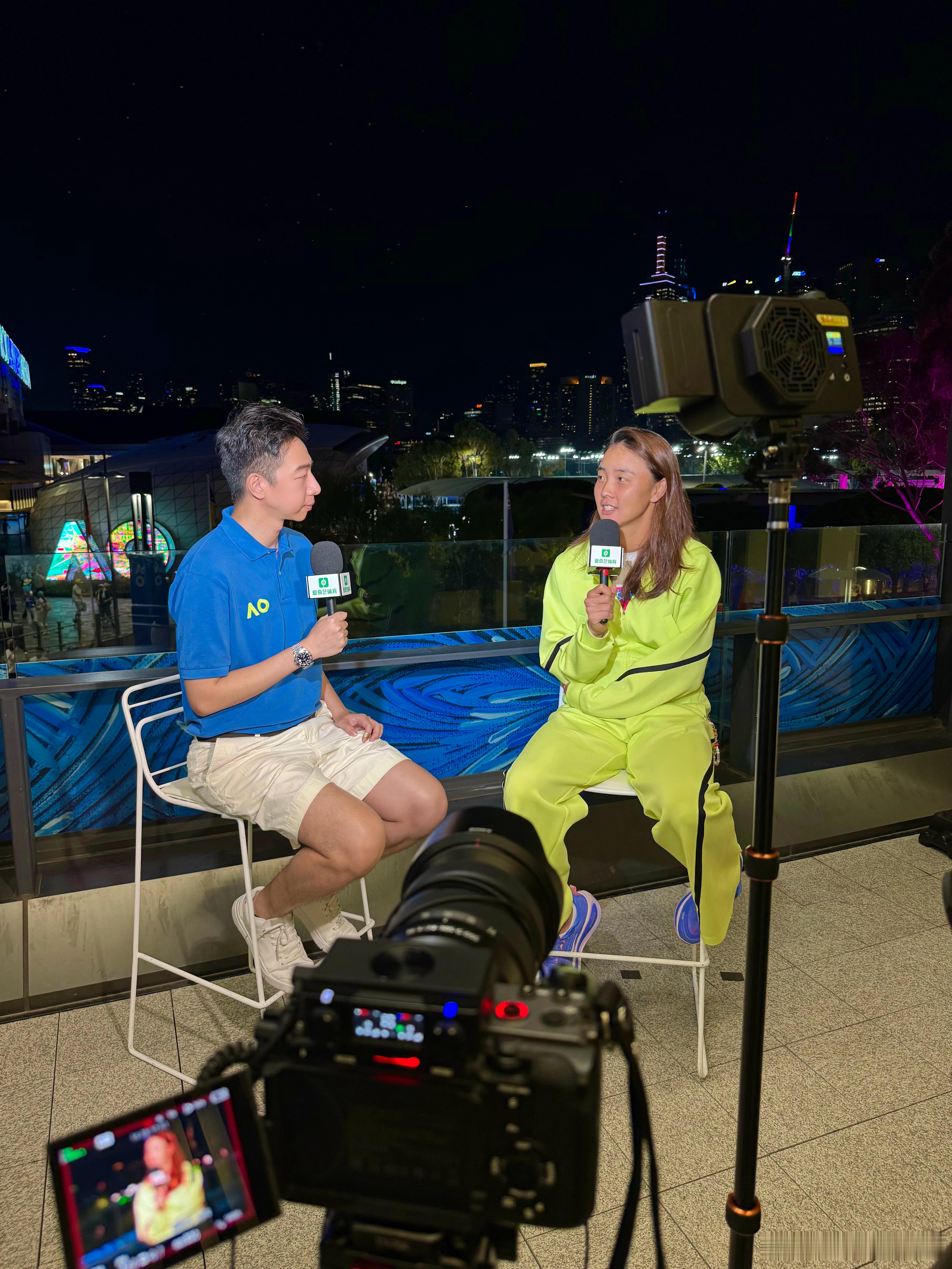 澳网2026  第一轮赛后专访：袁悦袁悦：其实我今天打得挺爽的，今天一上去跟上次