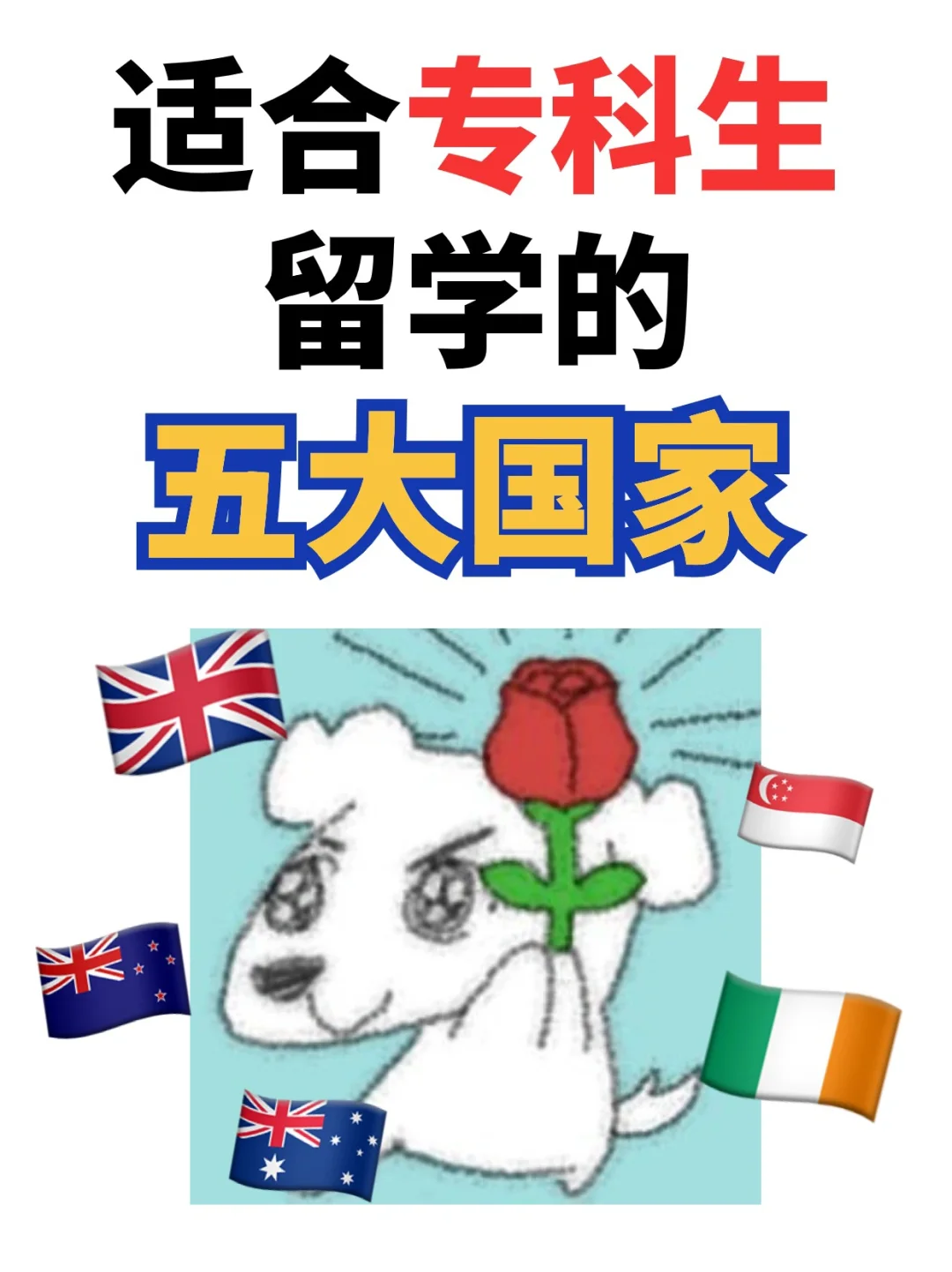 💪🏻专科也可以去这五大国家留学❗️