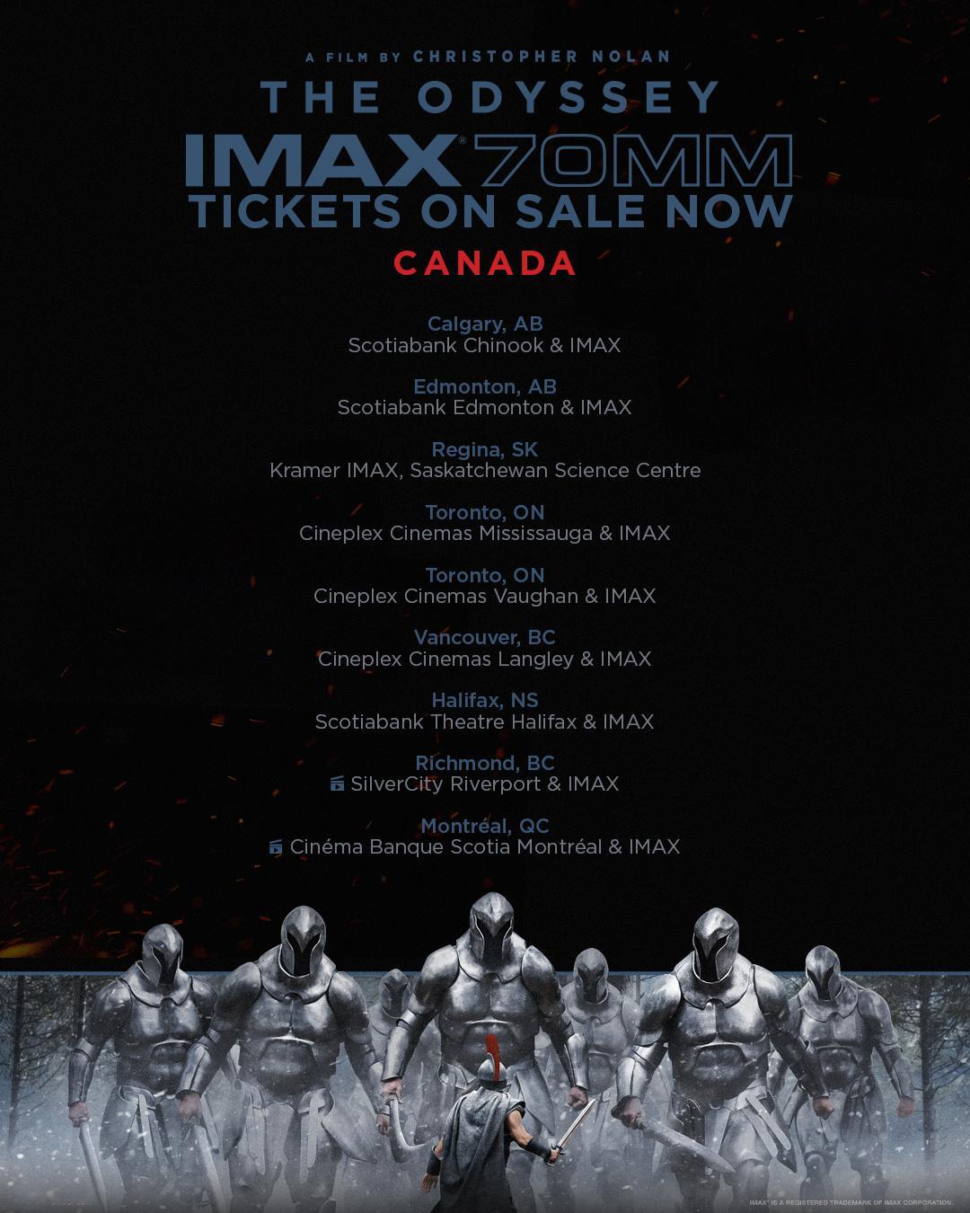 《奥德赛》再度延长IMAX 70毫米胶片放映至9月30日，放映周期创最长纪录11