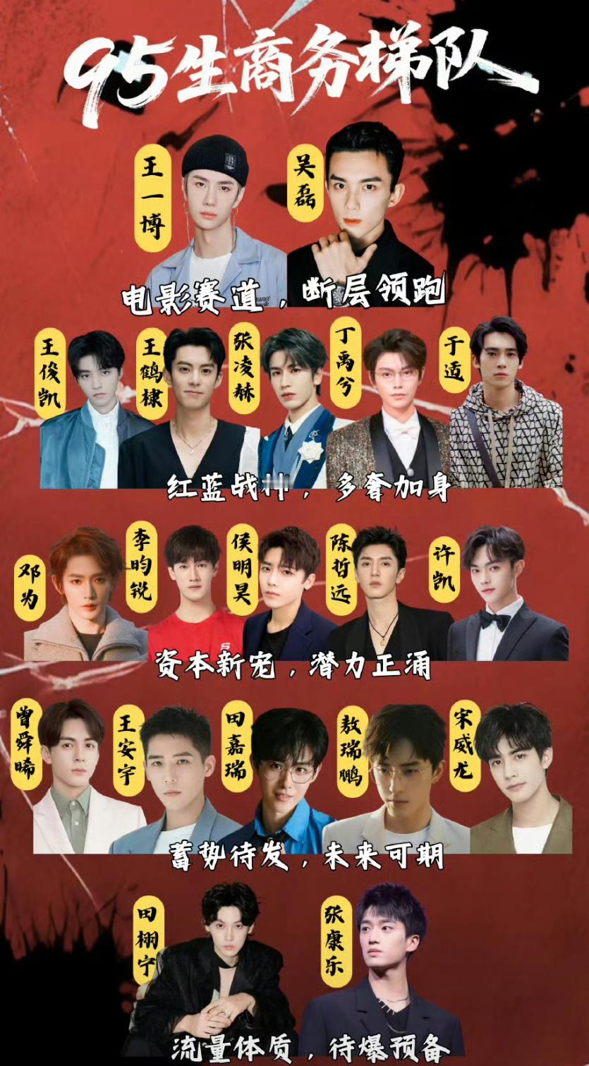 这张95生商务梯队图，客观说说[来] ​​​