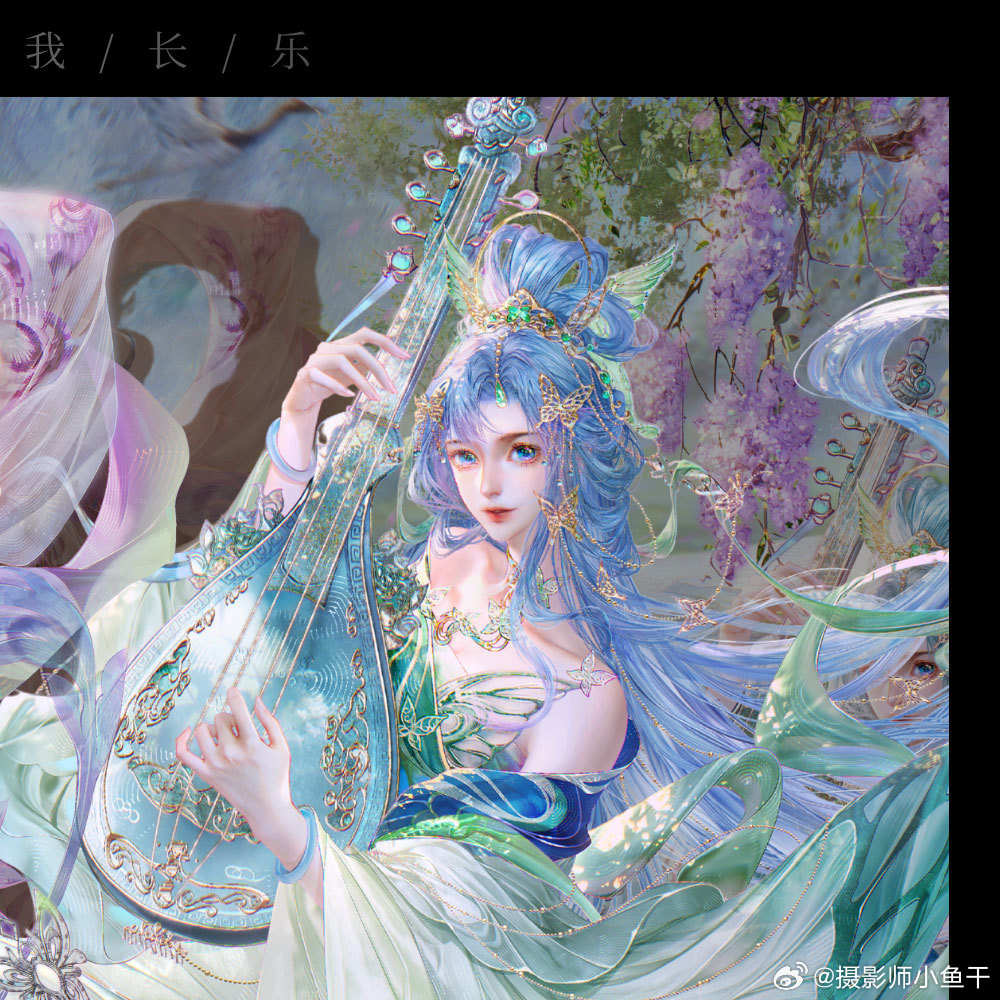 火灵儿 🎊完美世界官方女主火灵儿【月壁联动】🎊唐舞桐笛裂碧潭月，弦涩紫藤舟。