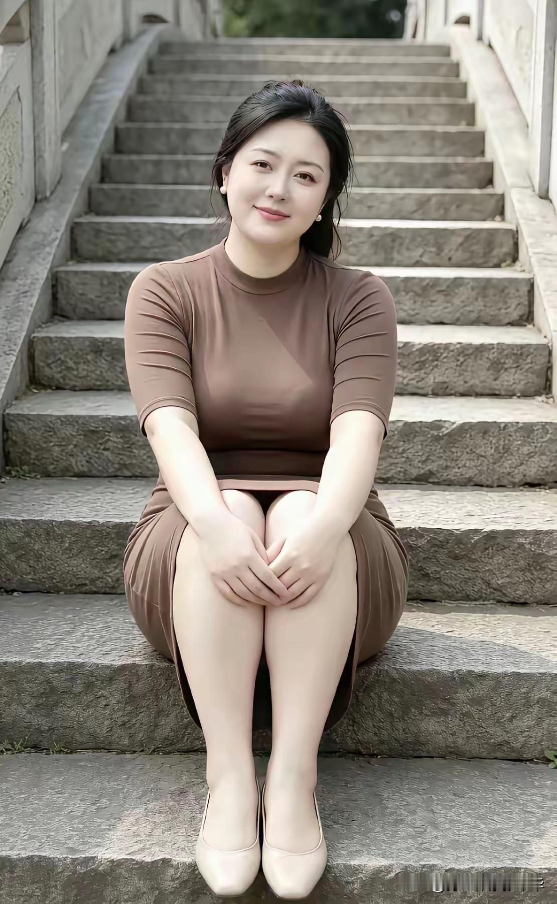 嫂子今年40，还是那么风韵犹存，不得不佩服她的养颜术好到极致。