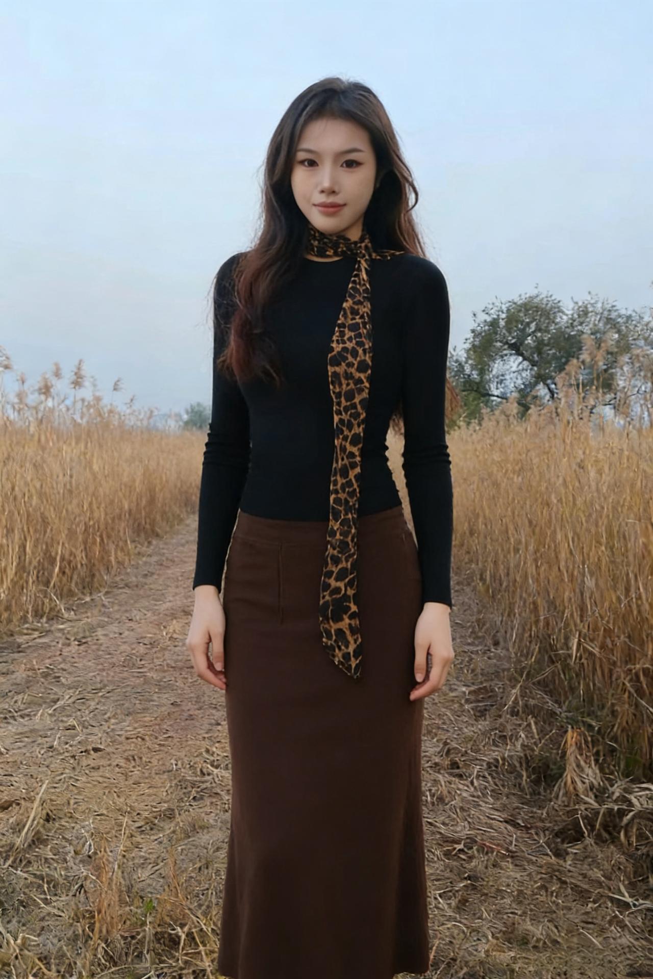 芦苇荡举着细碎的叶芒
在淡蓝的天色里摇晃
我站在小径中央
像一枚别在秋景里的徽章