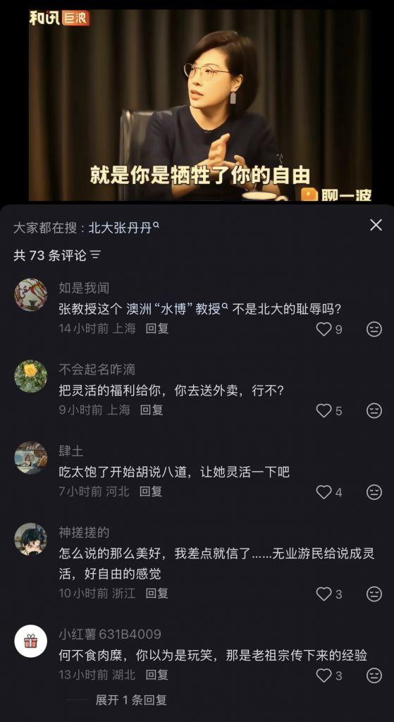 北京大学教授张丹丹：灵活就业本身就是一种福利