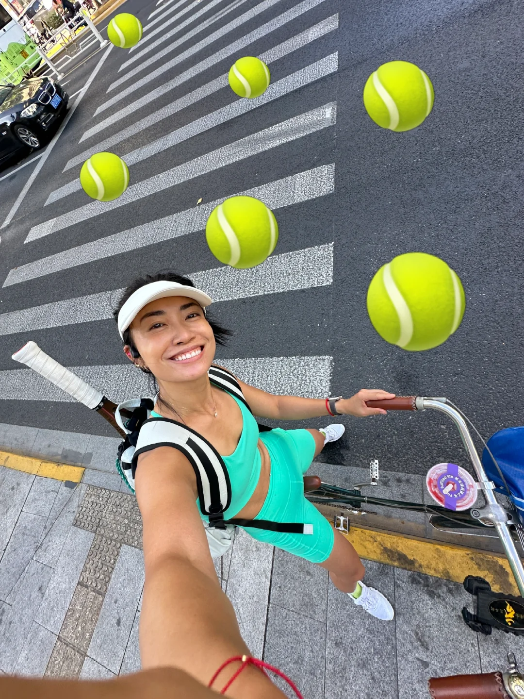 周末三部曲👉🏼骑车🚲网球🎾brunch🥪