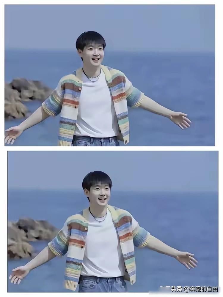 脱下国家队战袍，孙颖莎这张海边私服照，直接扯下了多少网红的伪松弛感遮羞布。
彩虹