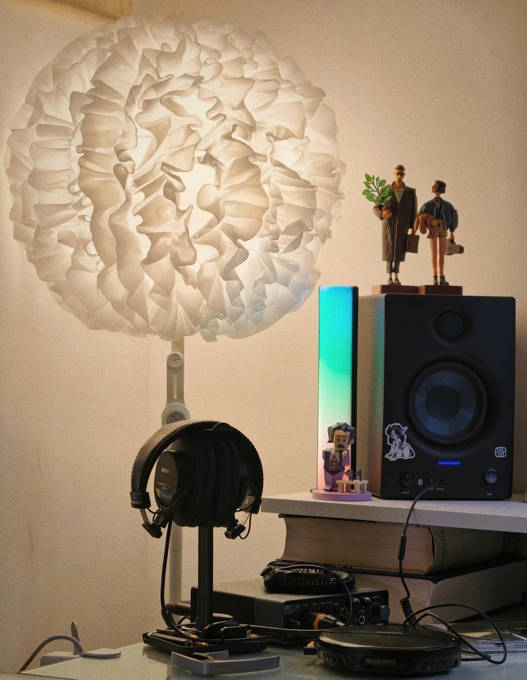 今天起床开始一直在听CD，听到晚上快12点，才找到一张喜欢的。
音响氛围感