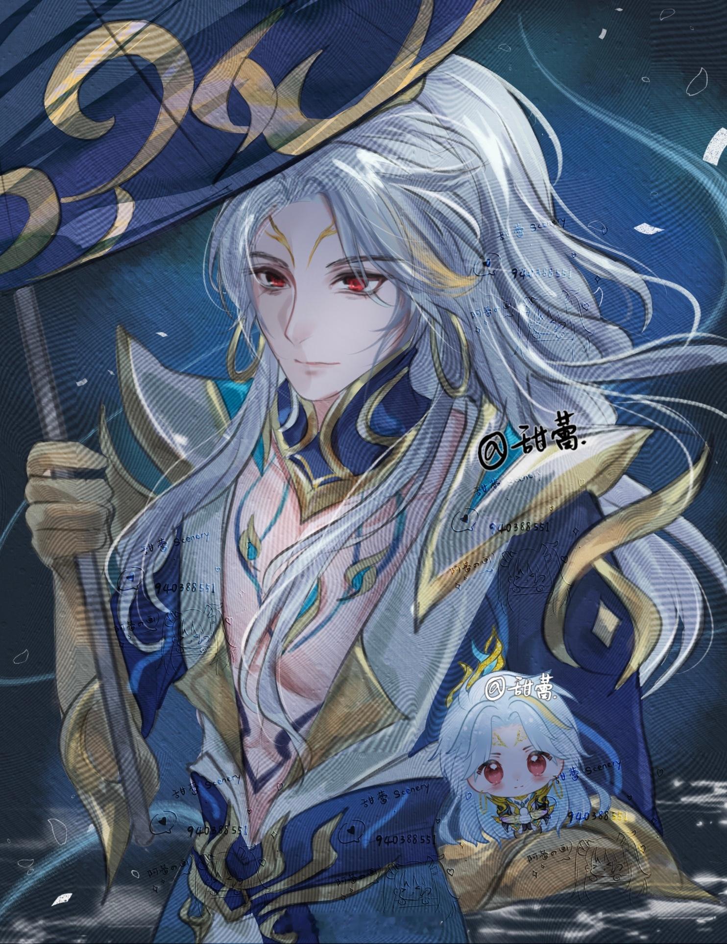 王者荣耀同人[超话] 王者同人局创作激励计划 千劫归真，百转琉璃这次画了后羿，人