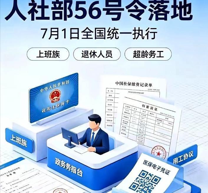 重磅消息！从2026年7月1日起，全国将强制执行关于退休返聘及超龄员工(男60岁