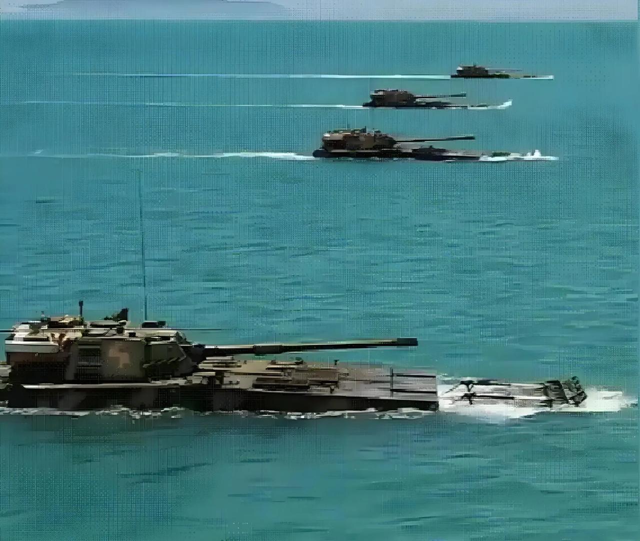 统一进程在加速前进，台独必亡！
中国人民解放军频繁演练登陆作战，两栖装甲车，陆地