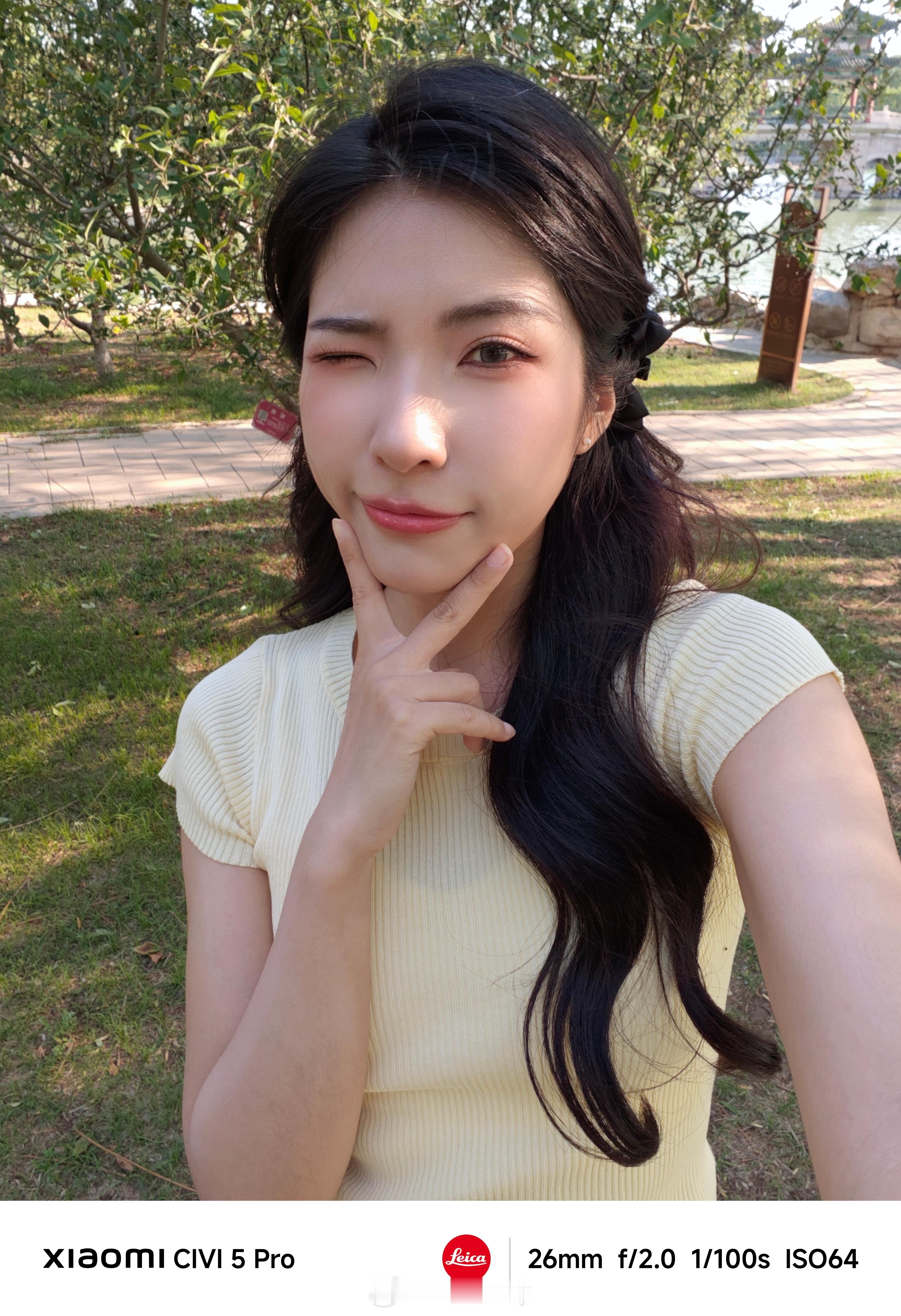 小米Civi5Pro动漫风格自拍效果如何。很适合夏天相当有氛围。[老师爱你] ​