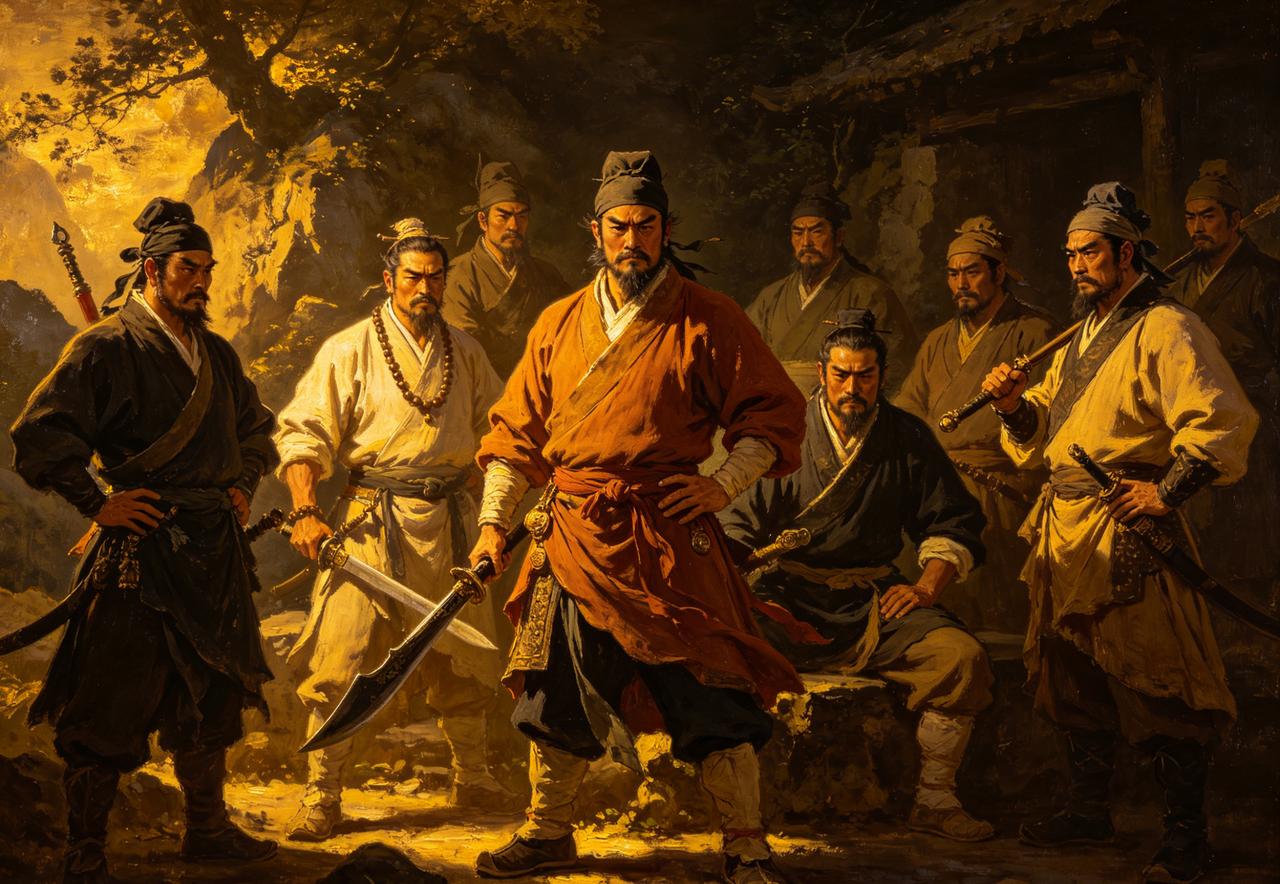 林冲是东京八十万禁军枪棒教头。搁现在什么概念？中央警卫团的武术教官。有编制，有工