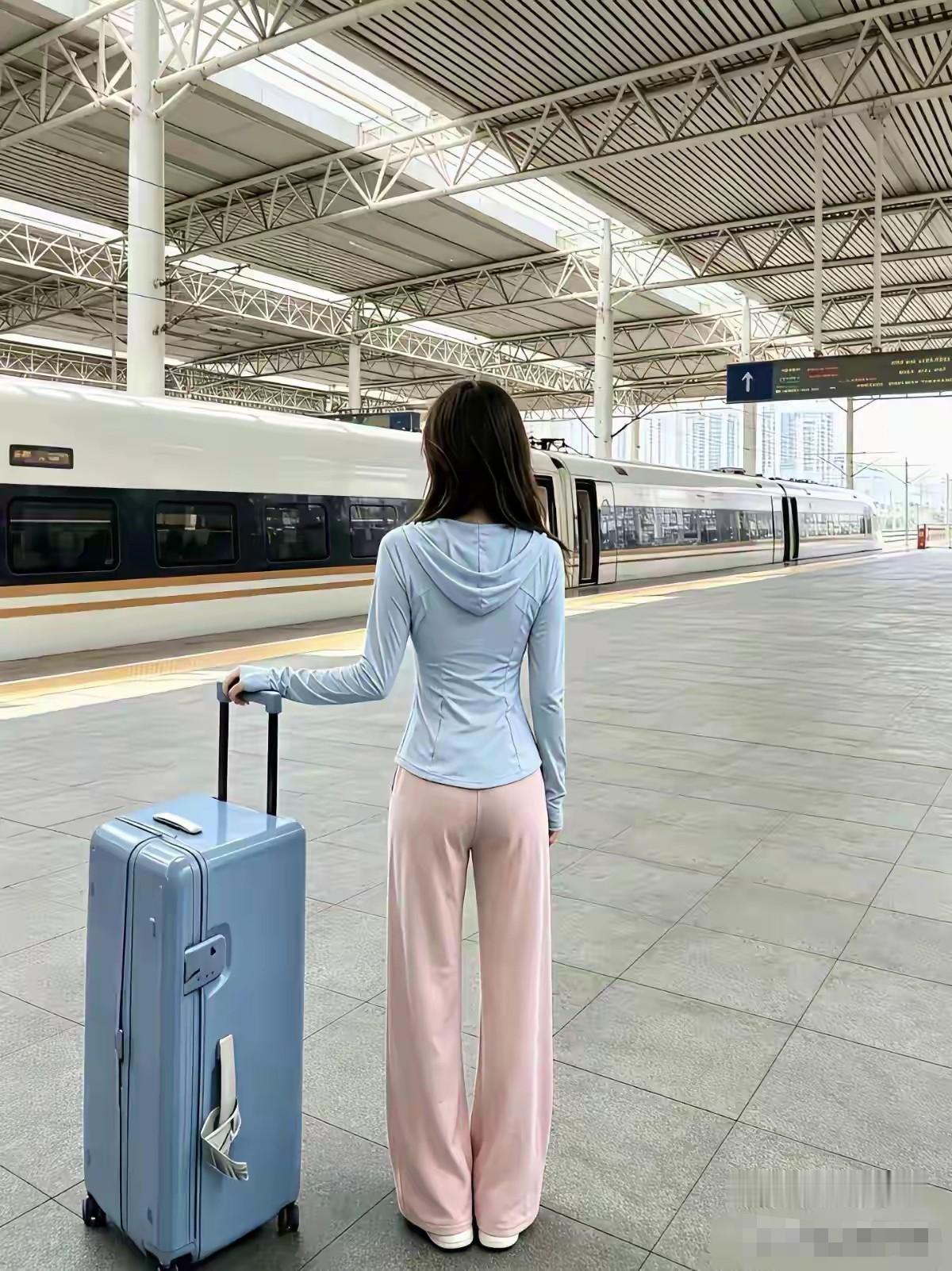 一个人出行，带这么大一个行李箱，路上拖得动吗。